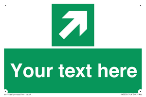 Custom Arrow Top Right Sign